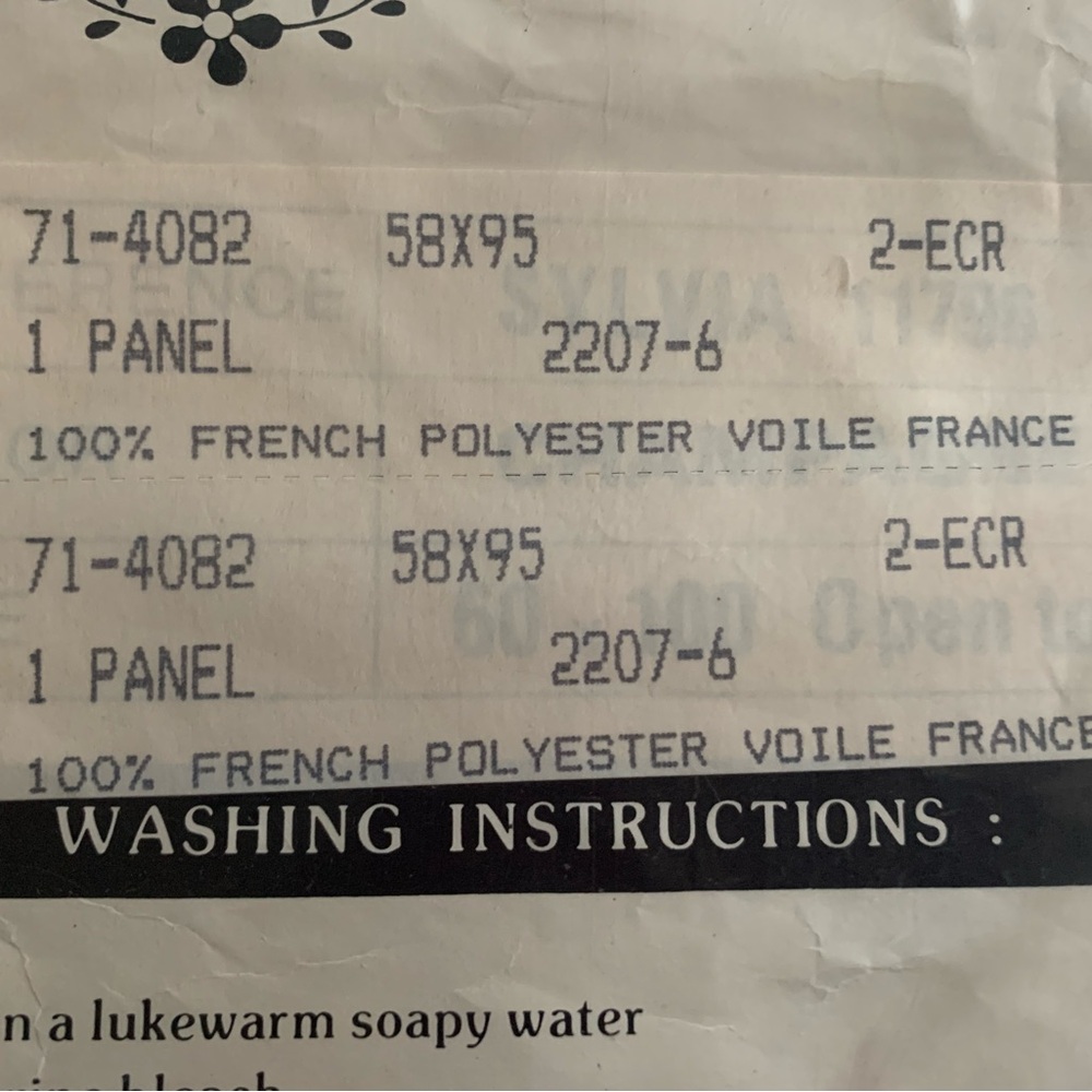 KARPEL Vintage embroided valances/ JP panels (2) each NIB unopened - Picture 4 of 15